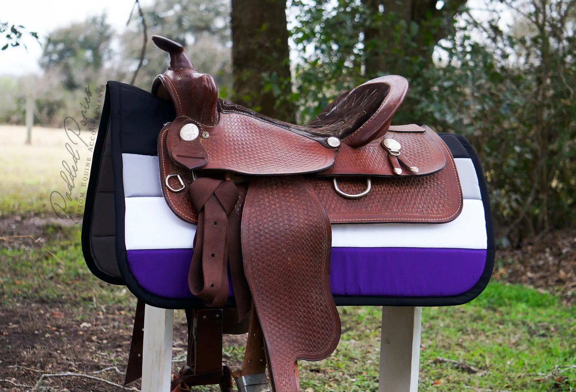 Custom LGBTQ+ Pride Flag Saddle Pad