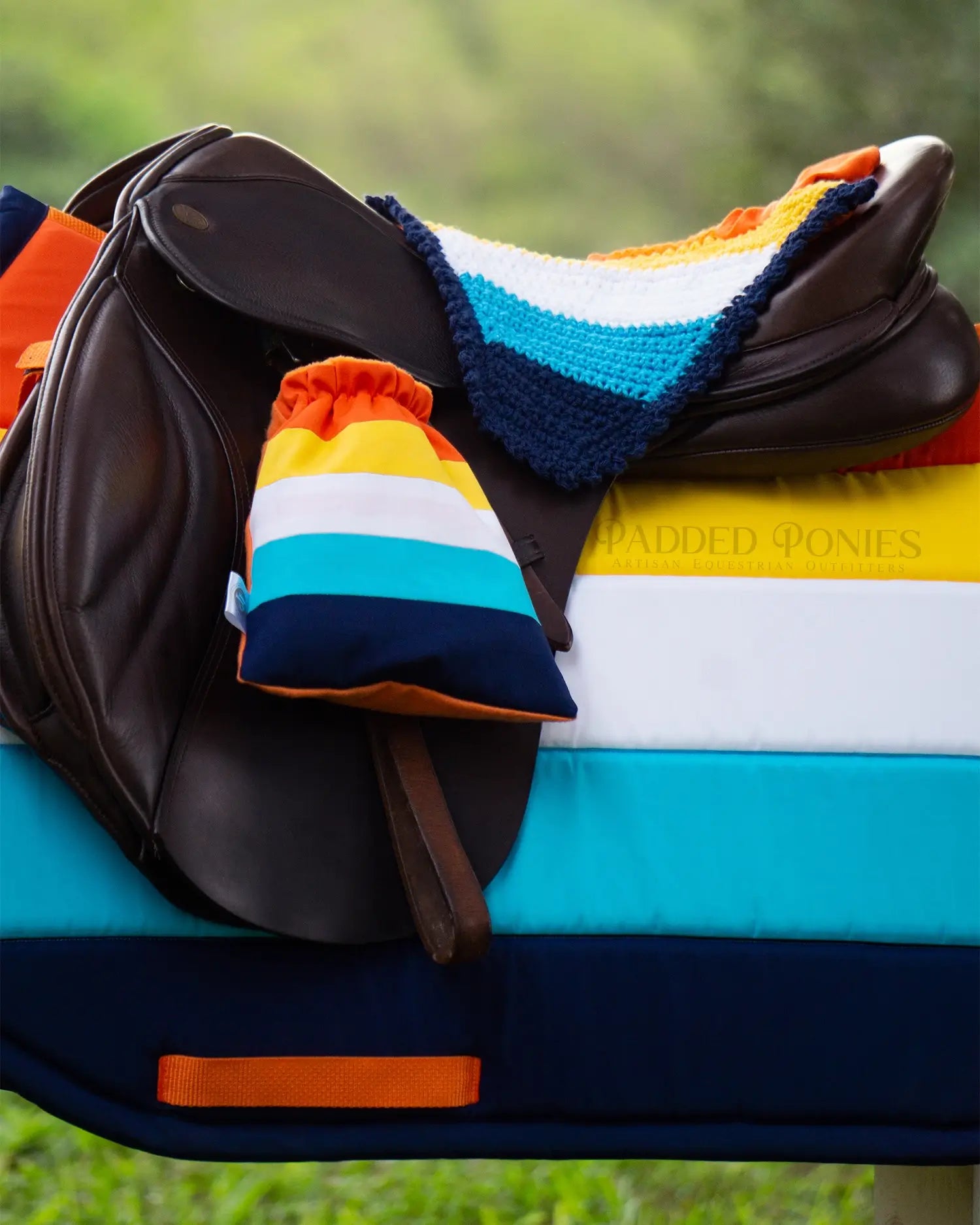 Custom LGBTQ+ Pride Flag Saddle Pad