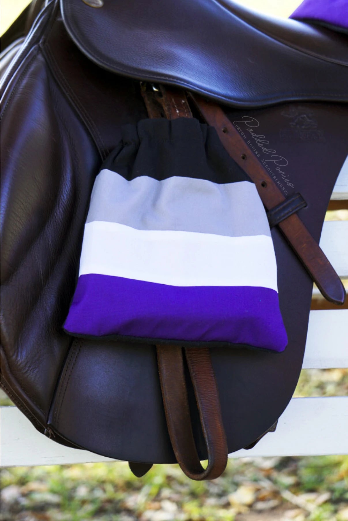 LGBTQ+ Asexual Flag Stirrup Covers