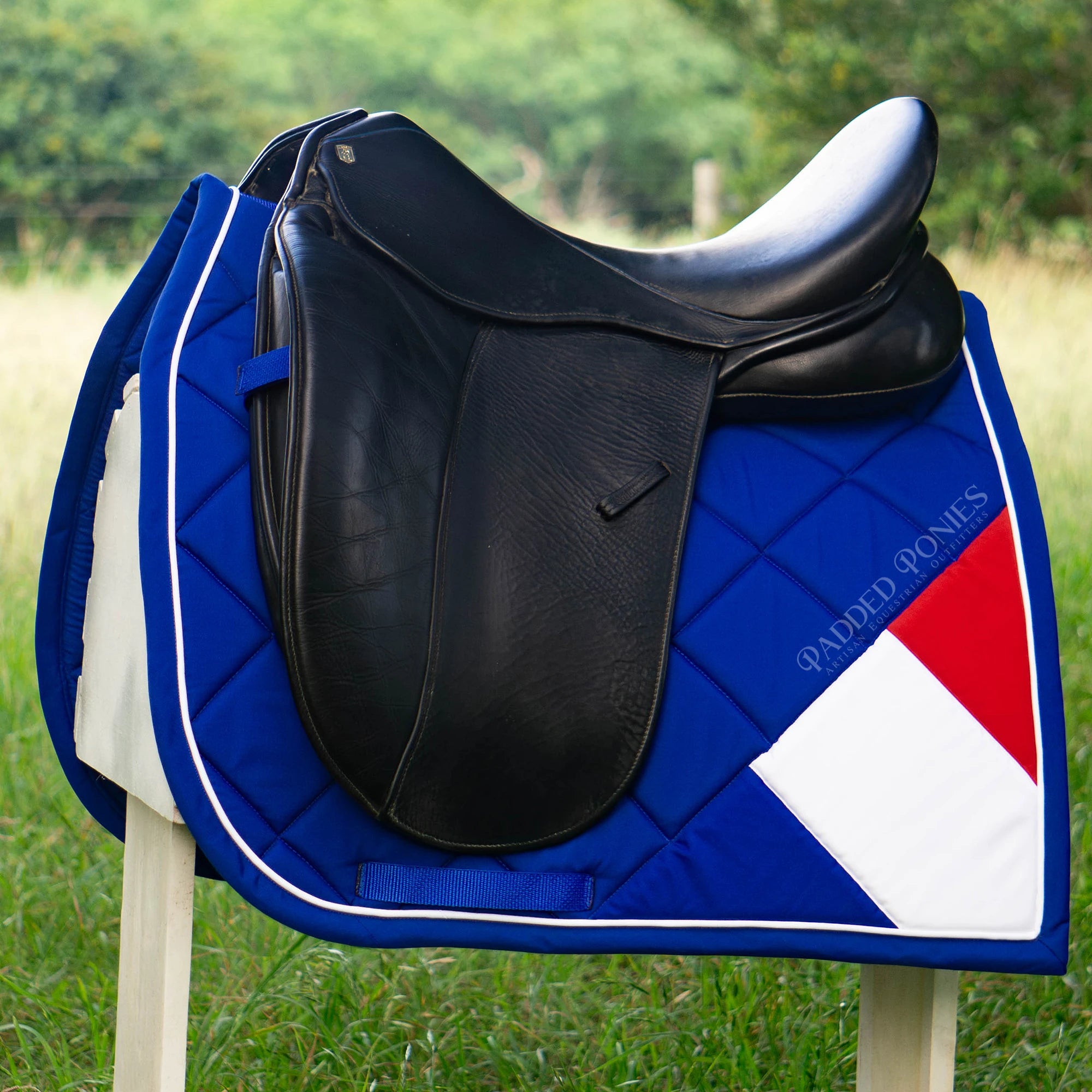 Custom Country Corner Flag Saddle Pad