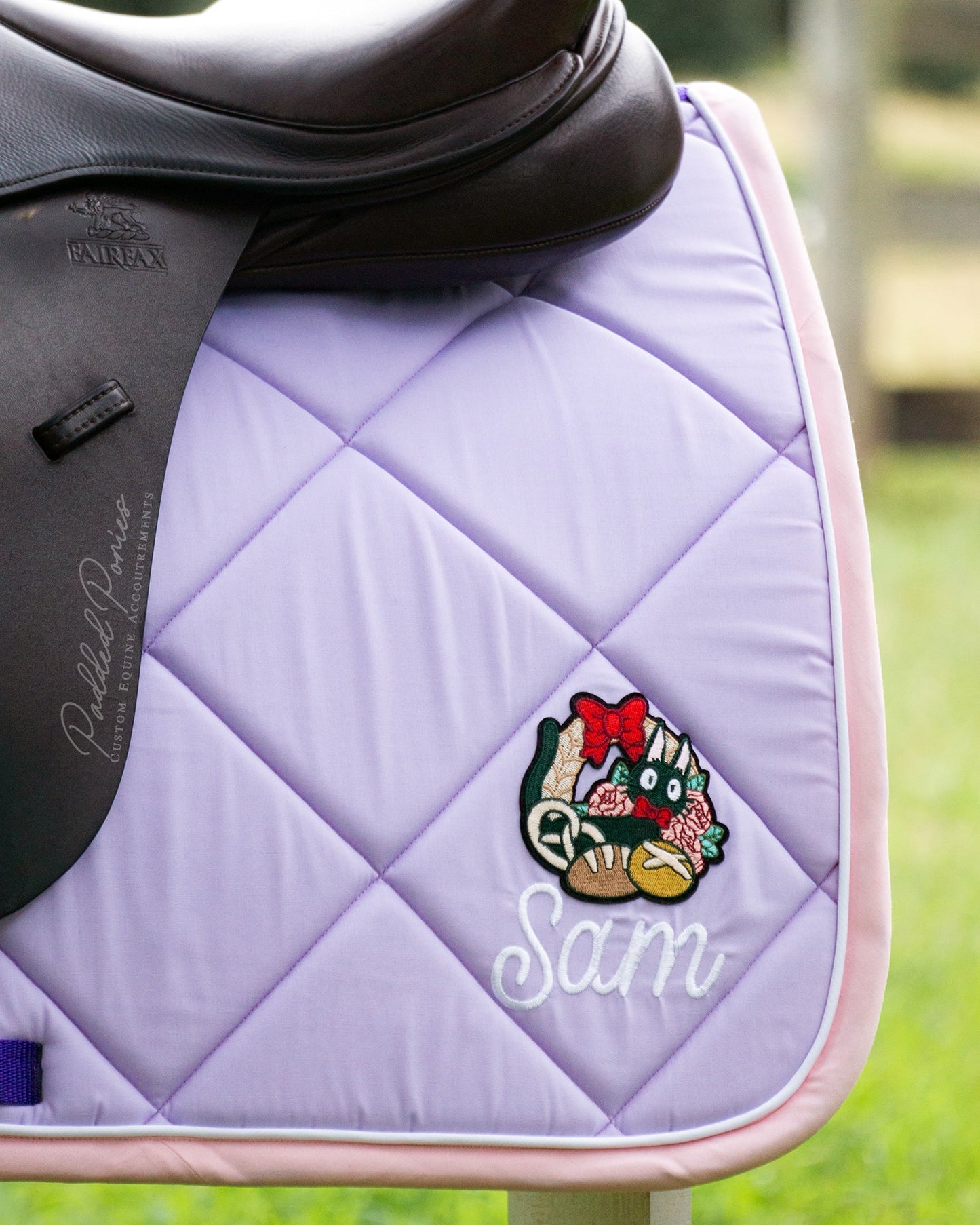 Kiki's Delivery Service JiJi Ghibli Anime Patch All Purpose Saddle Pad