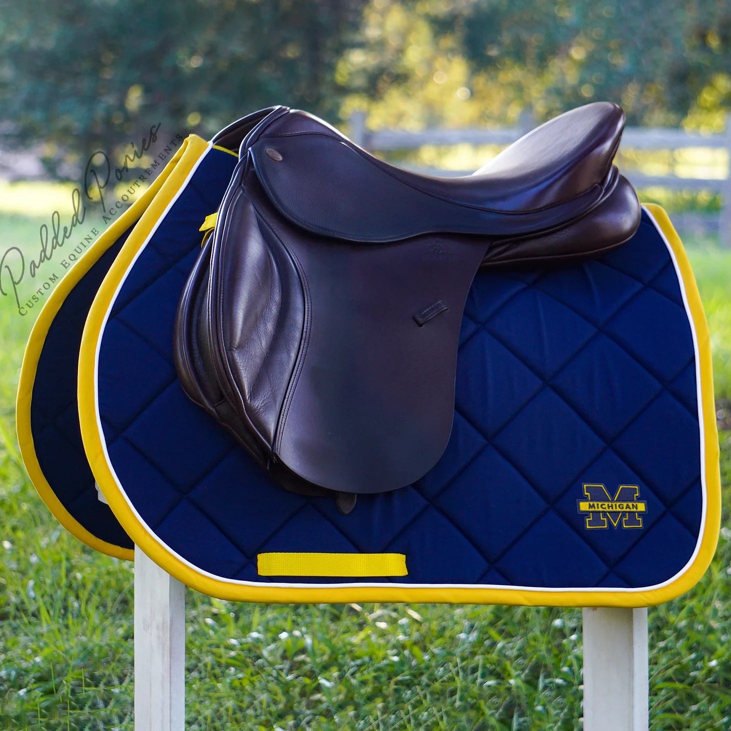 University of Michigan Wolverines Patch All Purpose Saddle Pad