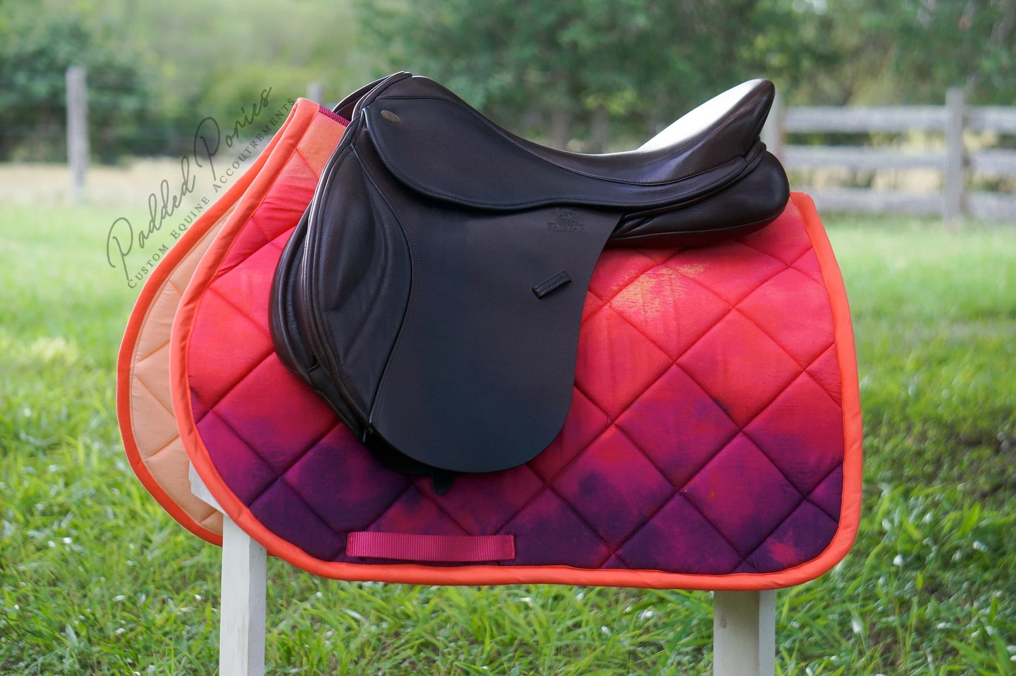 Pink and Purple Sunset Skies Ombre All Purpose Saddle Pad