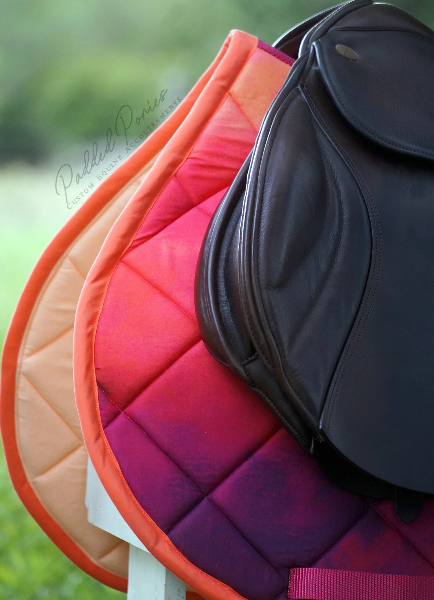 Pink and Purple Sunset Skies Ombre All Purpose Saddle Pad