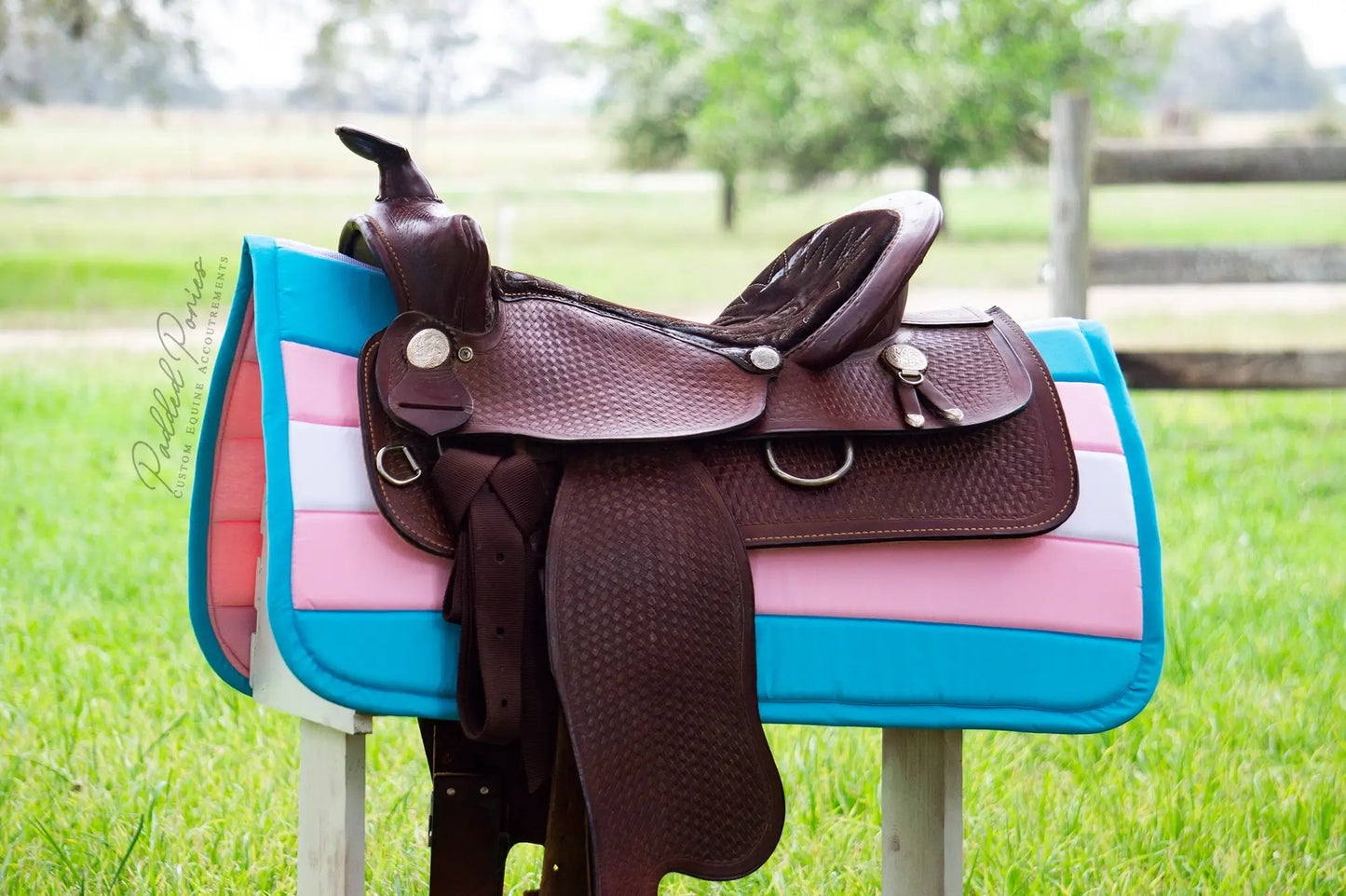 Custom LGBTQ+ Pride Flag Saddle Pad