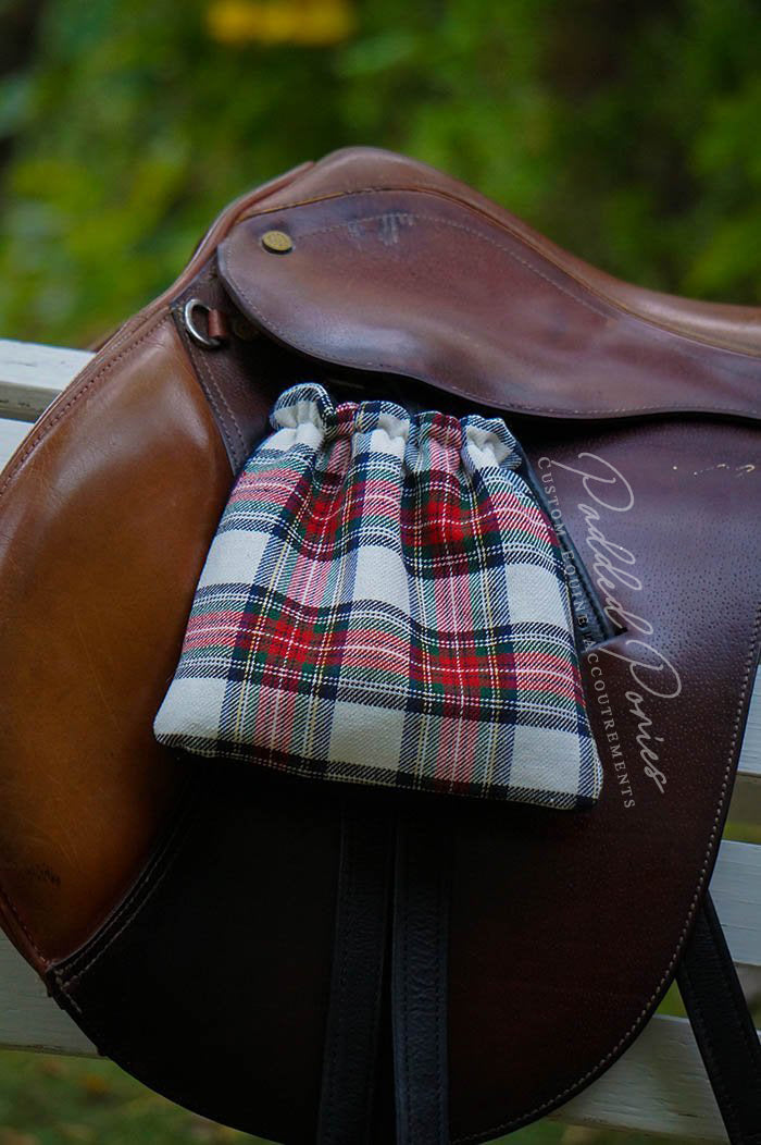 Custom Stirrup Covers Plaid Flannel