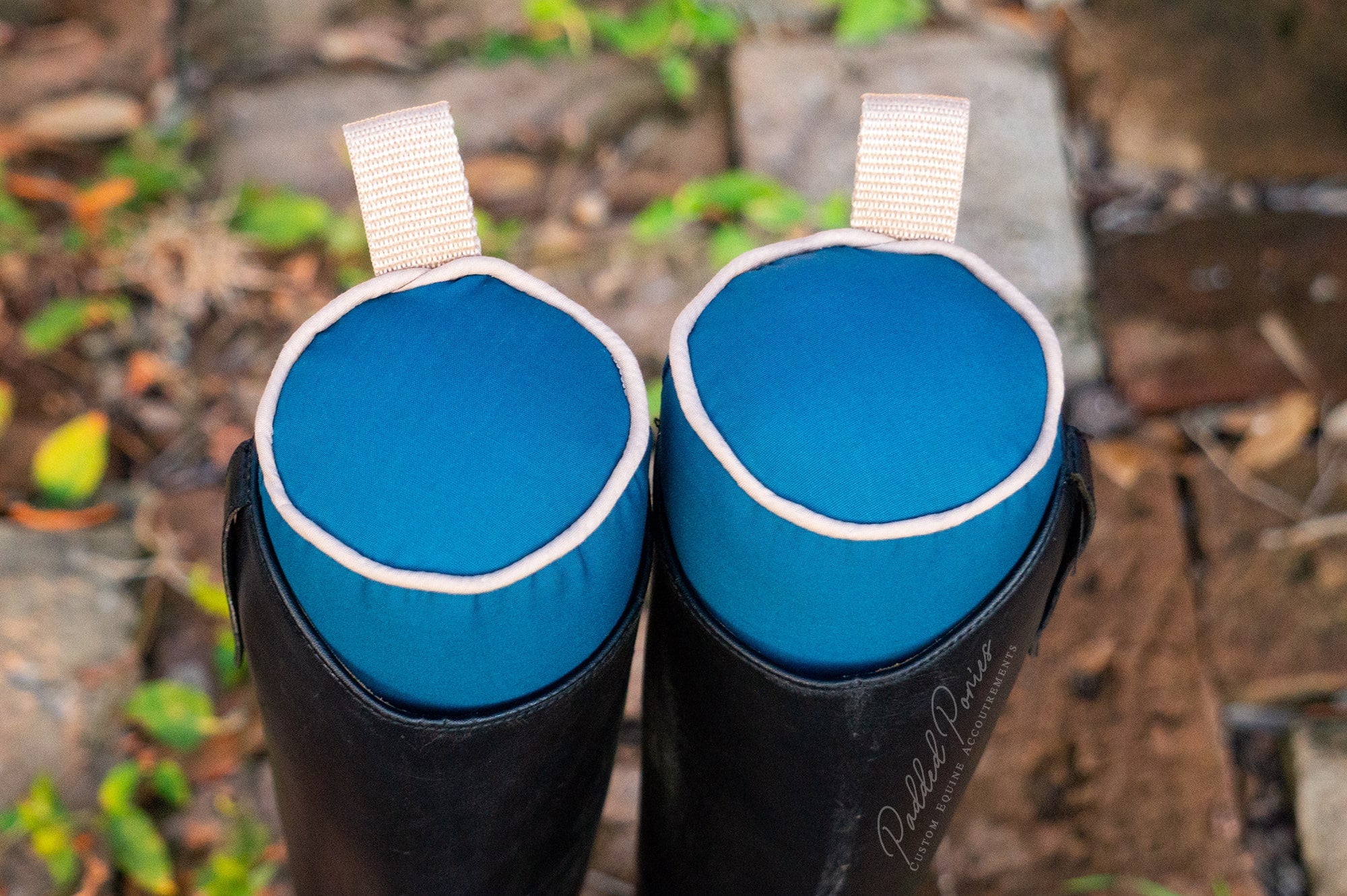 Dark Teal and Tan Boot Tree Stuffers