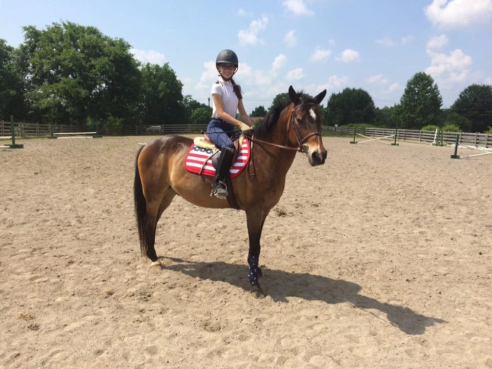 U.S. American Flag All Purpose Saddle Pad Customer Photo