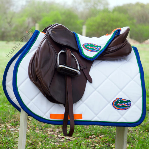 Custom Collegiate Patch Saddle Pad
