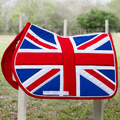 United Kingdom England Union Jack Flag All Purpose Saddle Pad