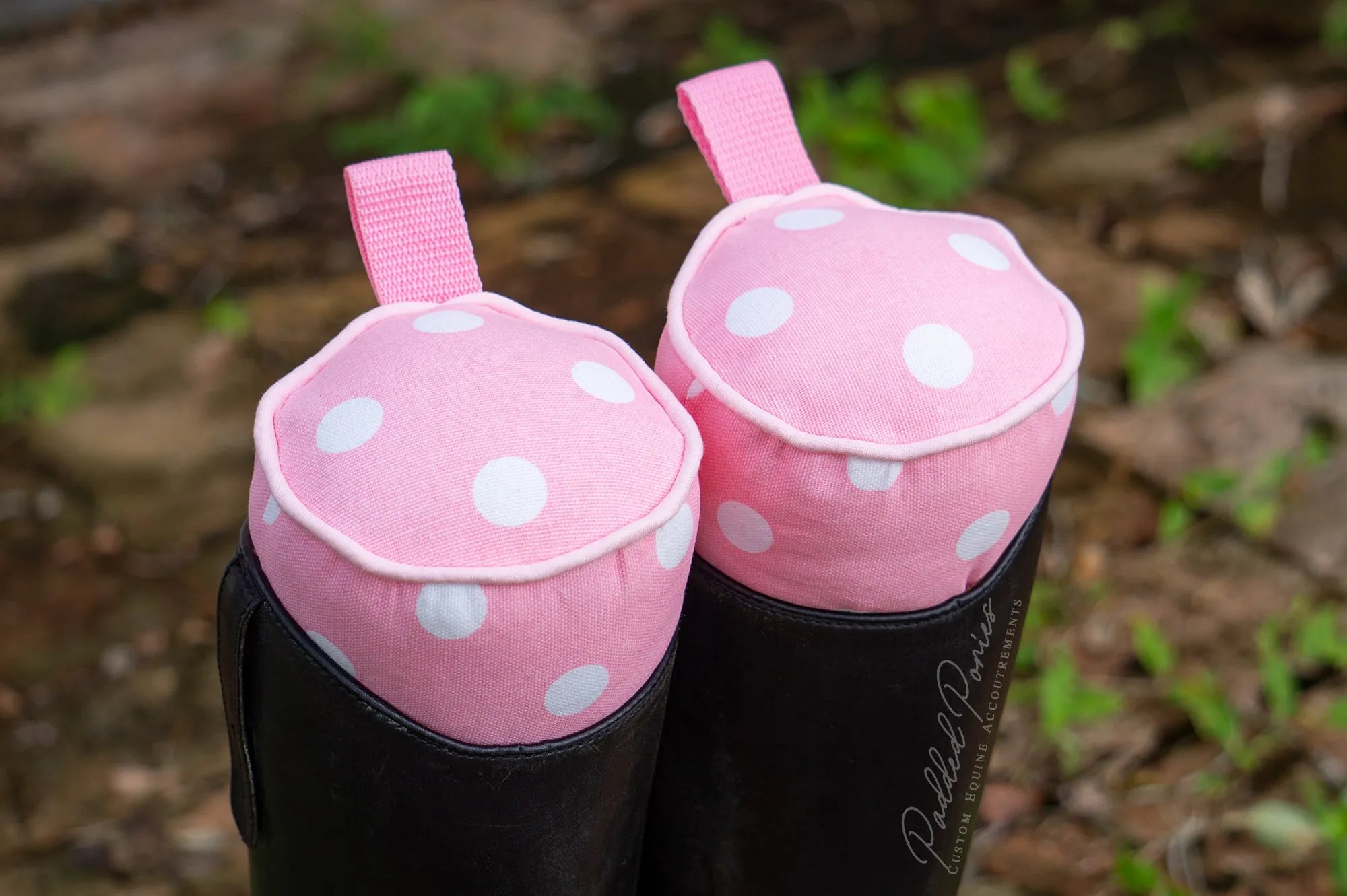 Baby Pink Polka Dot Boot Trees