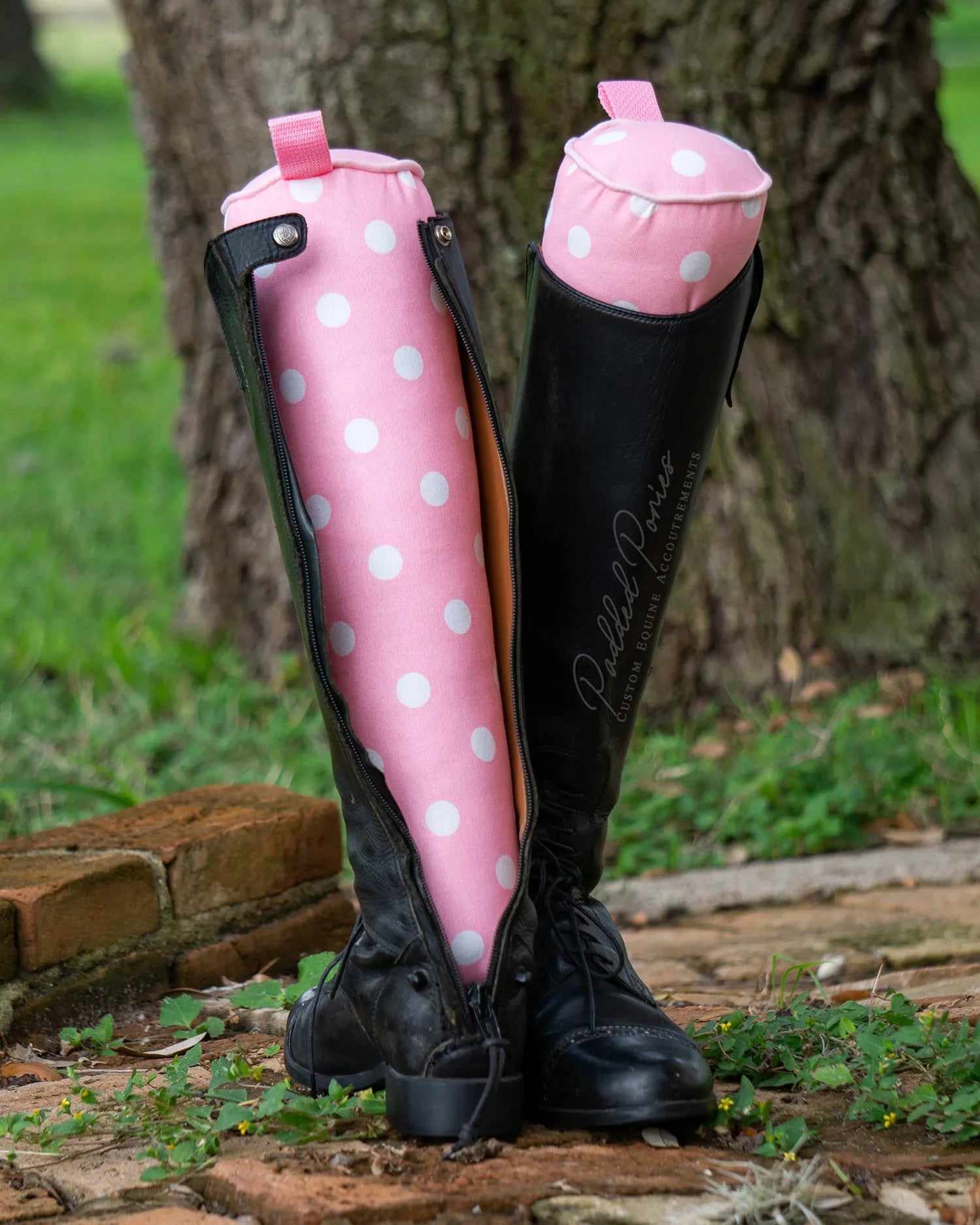 Baby Pink Polka Dot Boot Trees