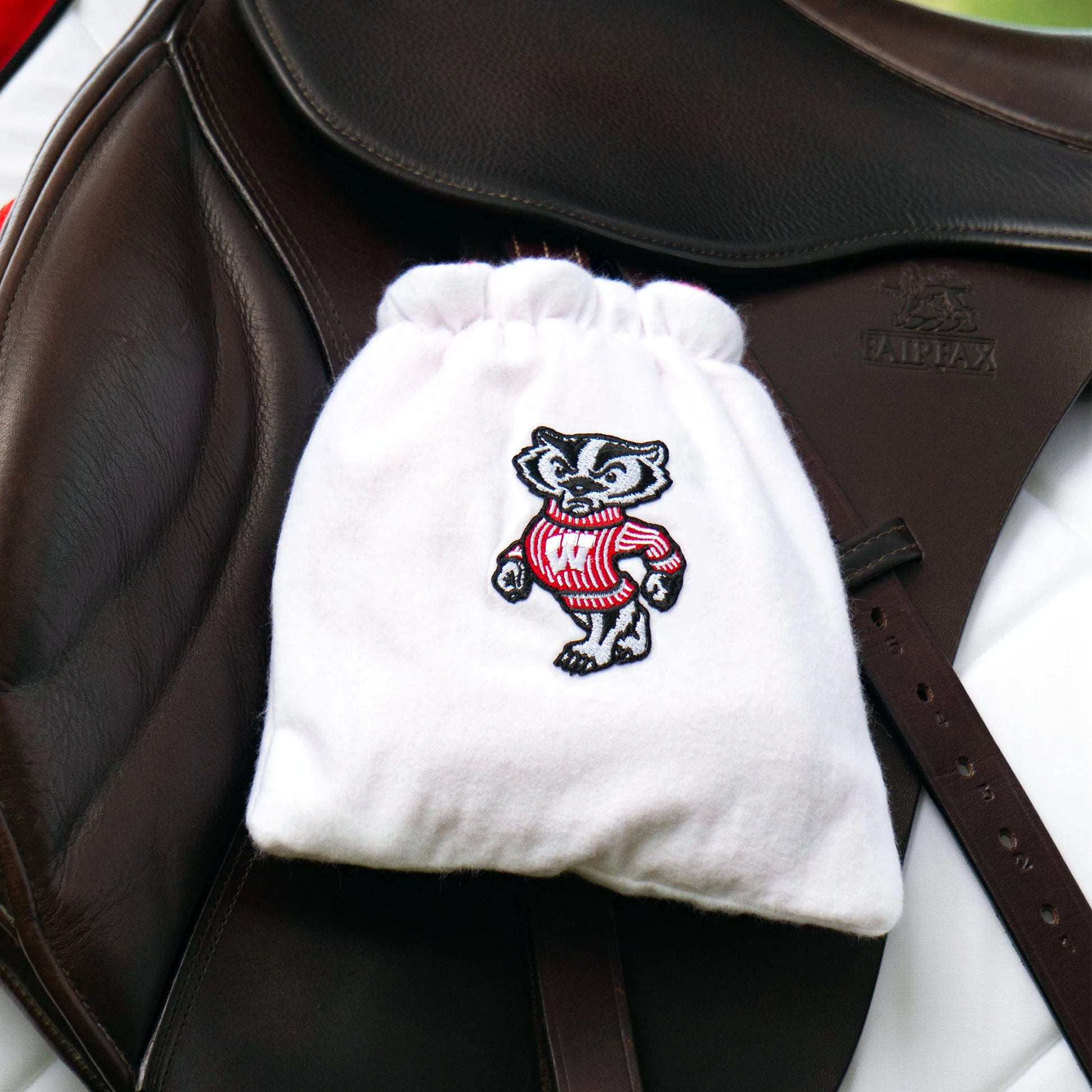 University of Wisconsin Badgers Fleece-Lined Custom Stirrup Covers