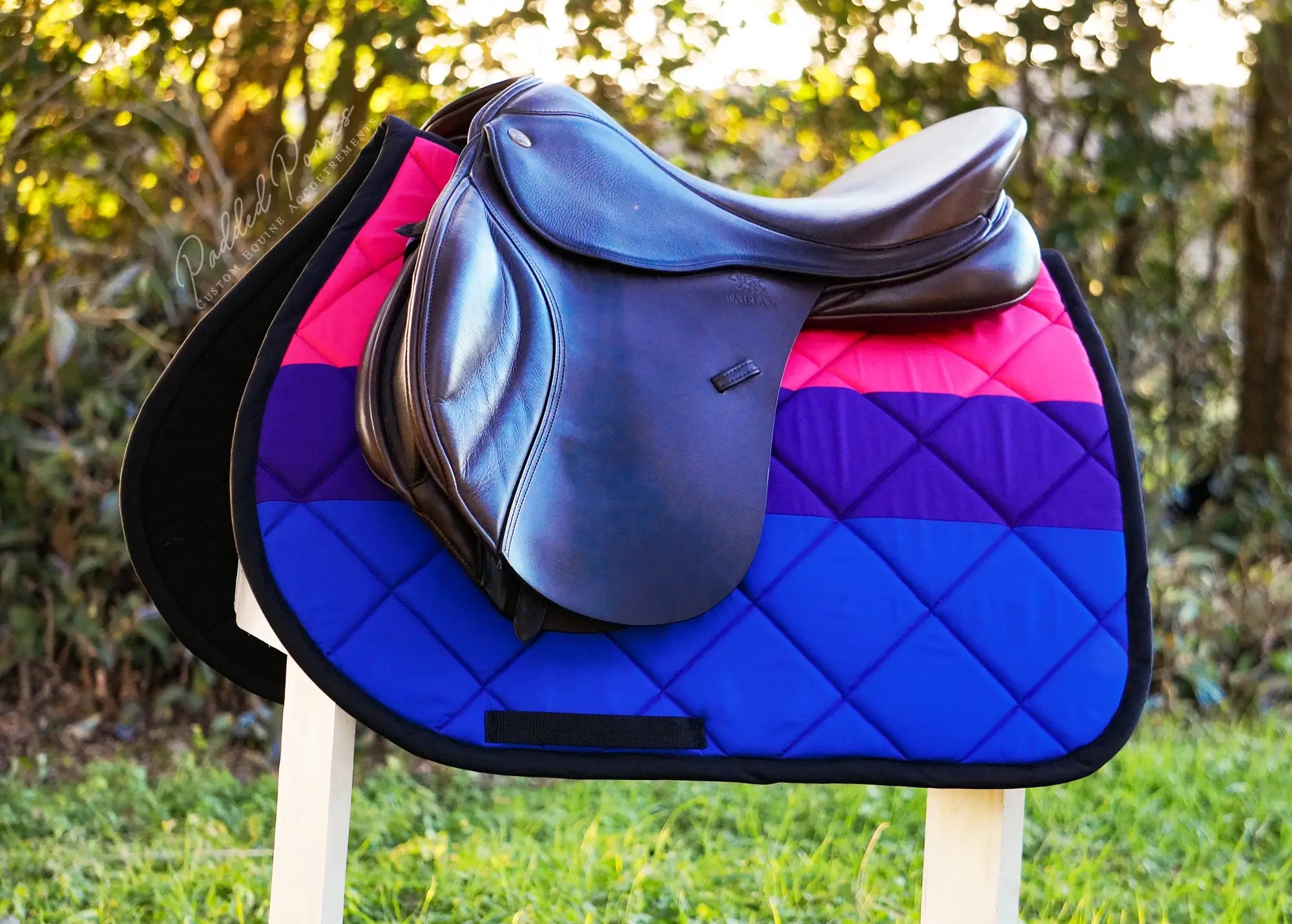 Custom LGBTQ+ Pride Flag Saddle Pad