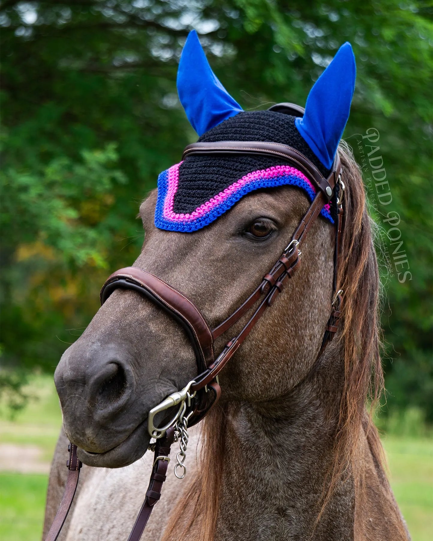 LGBTQ+ Bisexual Flag Trim Fly Veil Bonnet