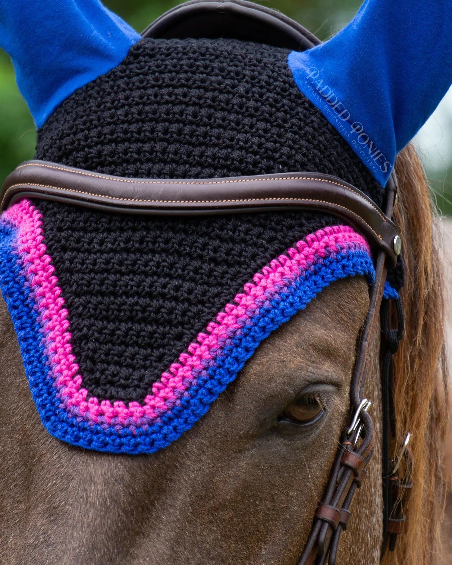 LGBTQ+ Bisexual Flag Trim Fly Veil Bonnet
