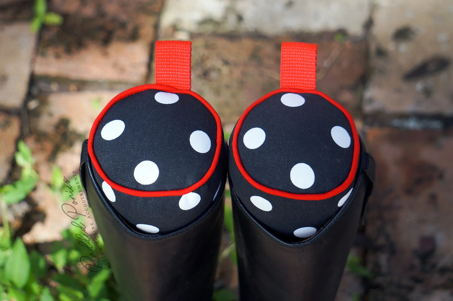 Black and Red Polka Dot Boot Trees