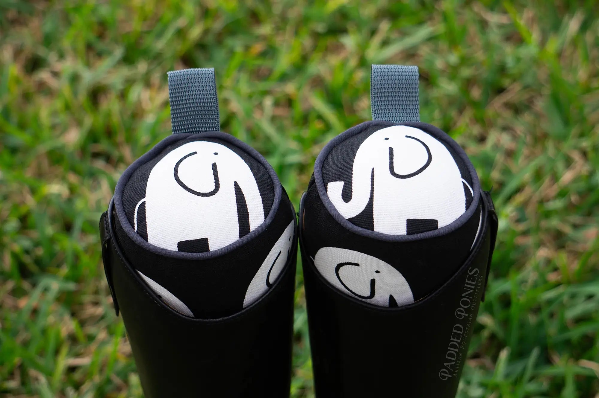 Black and Gray Elephants Animal Print Boot Tree Stuffers