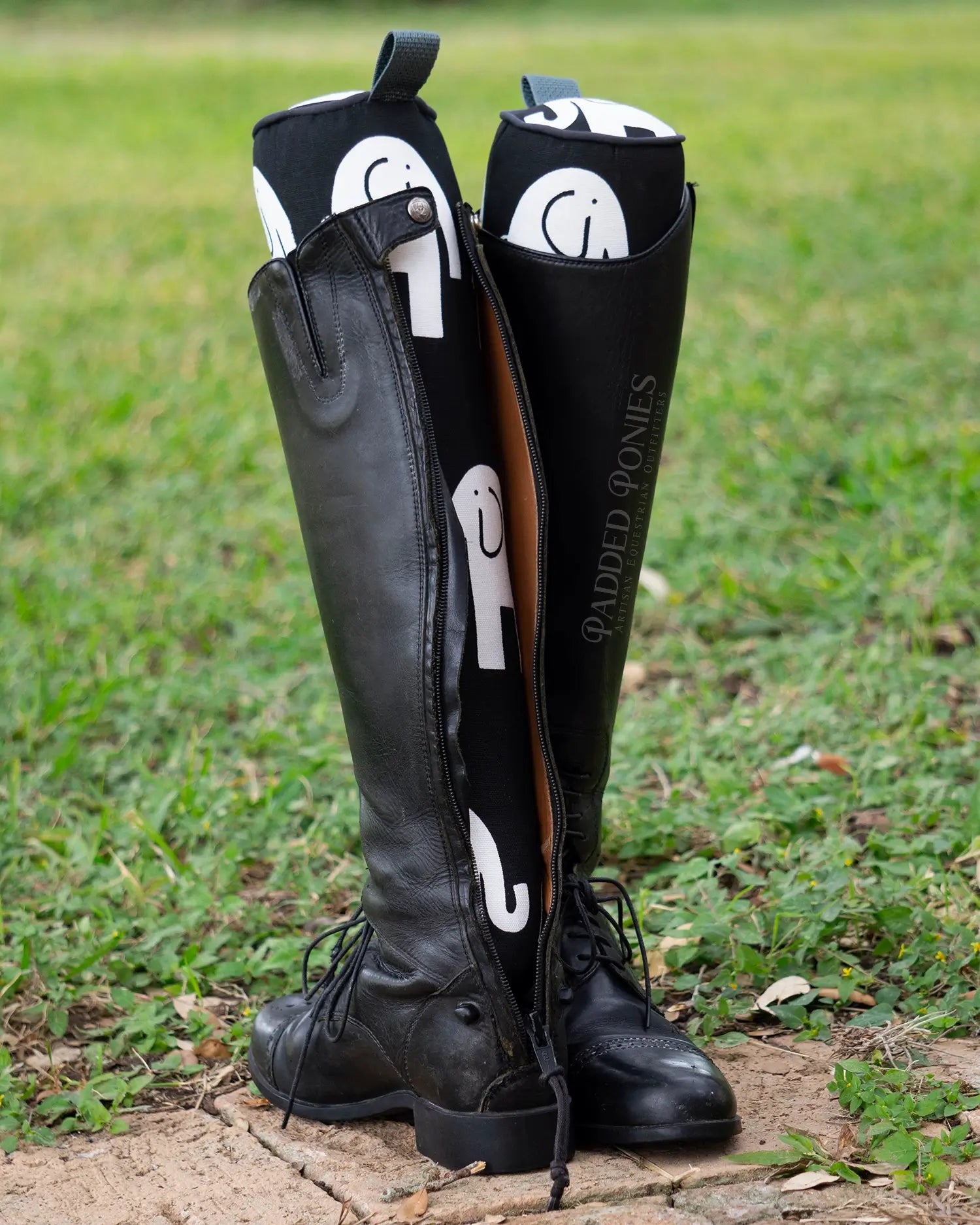 Black and Gray Elephants Animal Print Boot Tree Stuffers