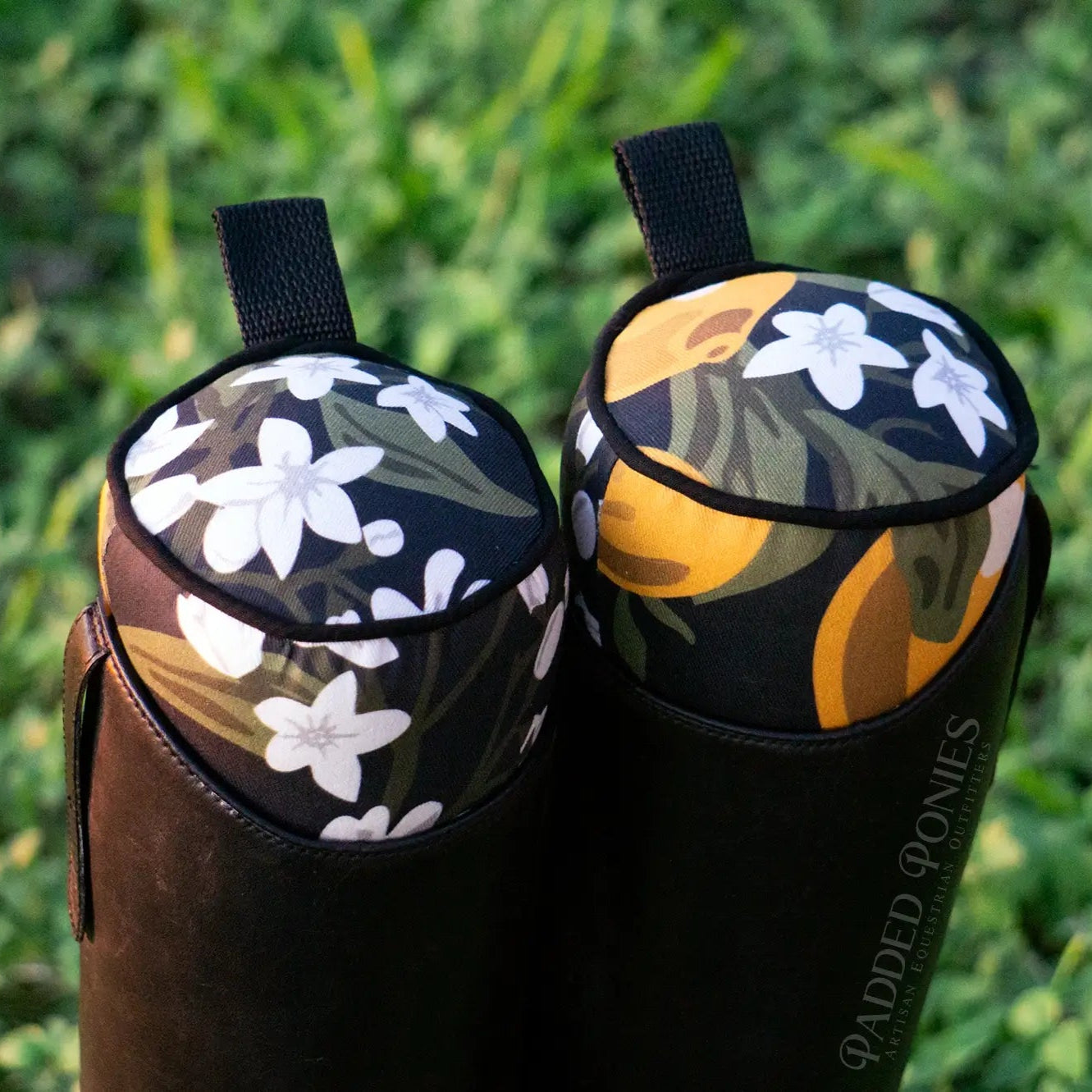 Black Lemons and Bees Floral Boot Tree Stuffers