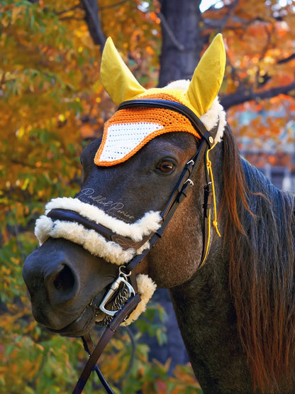Halloween Candy Corn Yellow and Orange Fly Bonnet