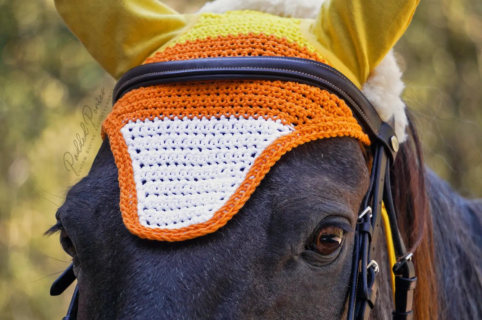 Halloween Candy Corn Yellow and Orange Fly Bonnet