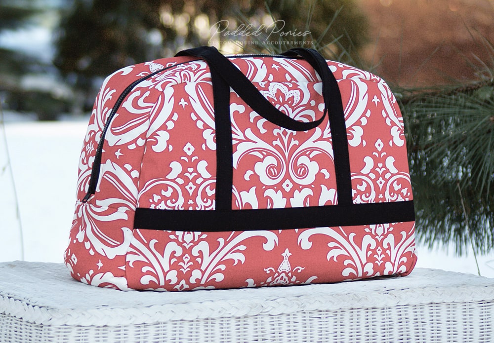 Custom Damask Print Weekender Tote Bag