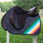 Disability Pride Flag Corner Stripe Saddle Pad - Sample Sale