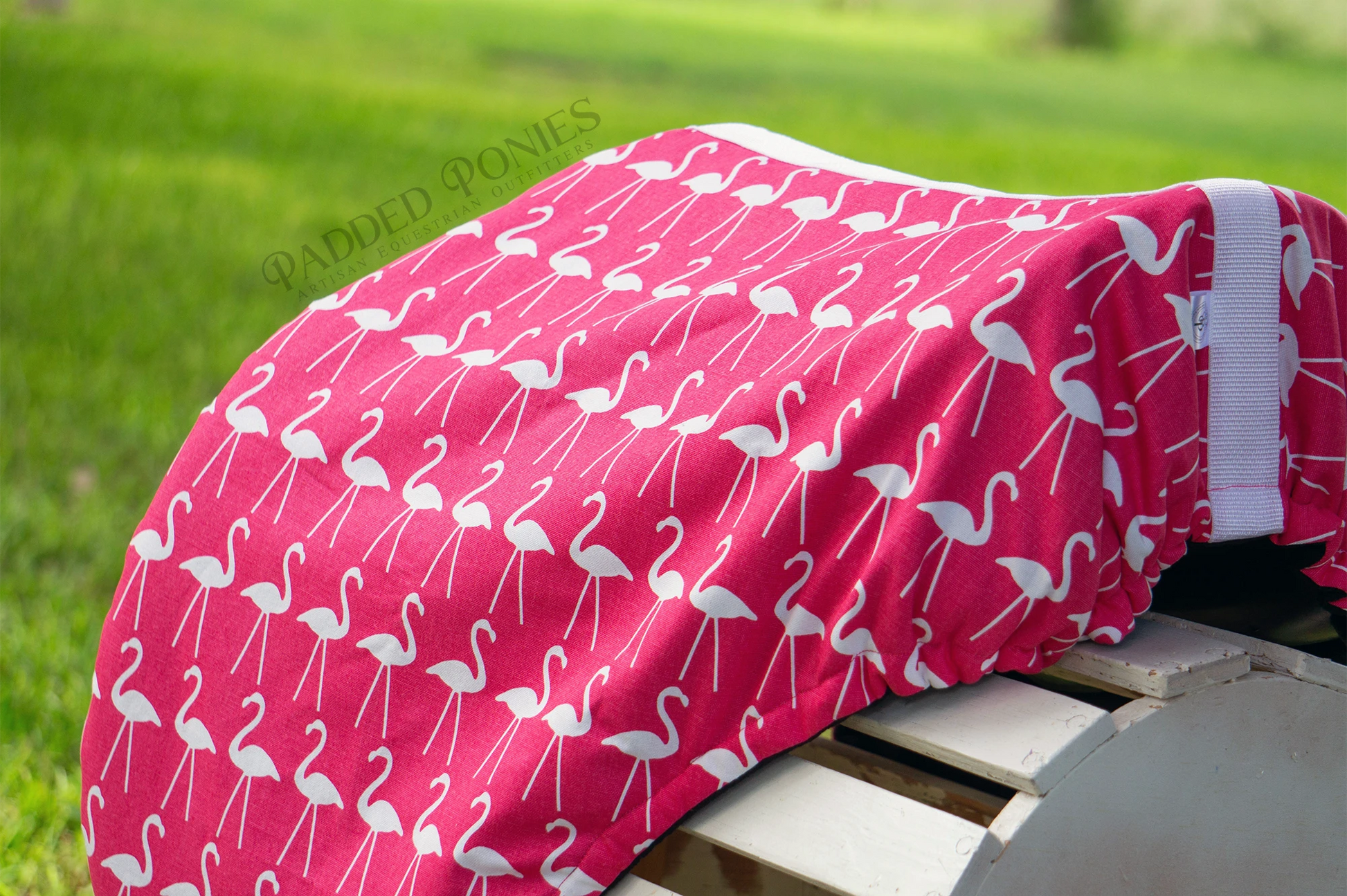 Pink Flamingos Dressage Saddle Cover