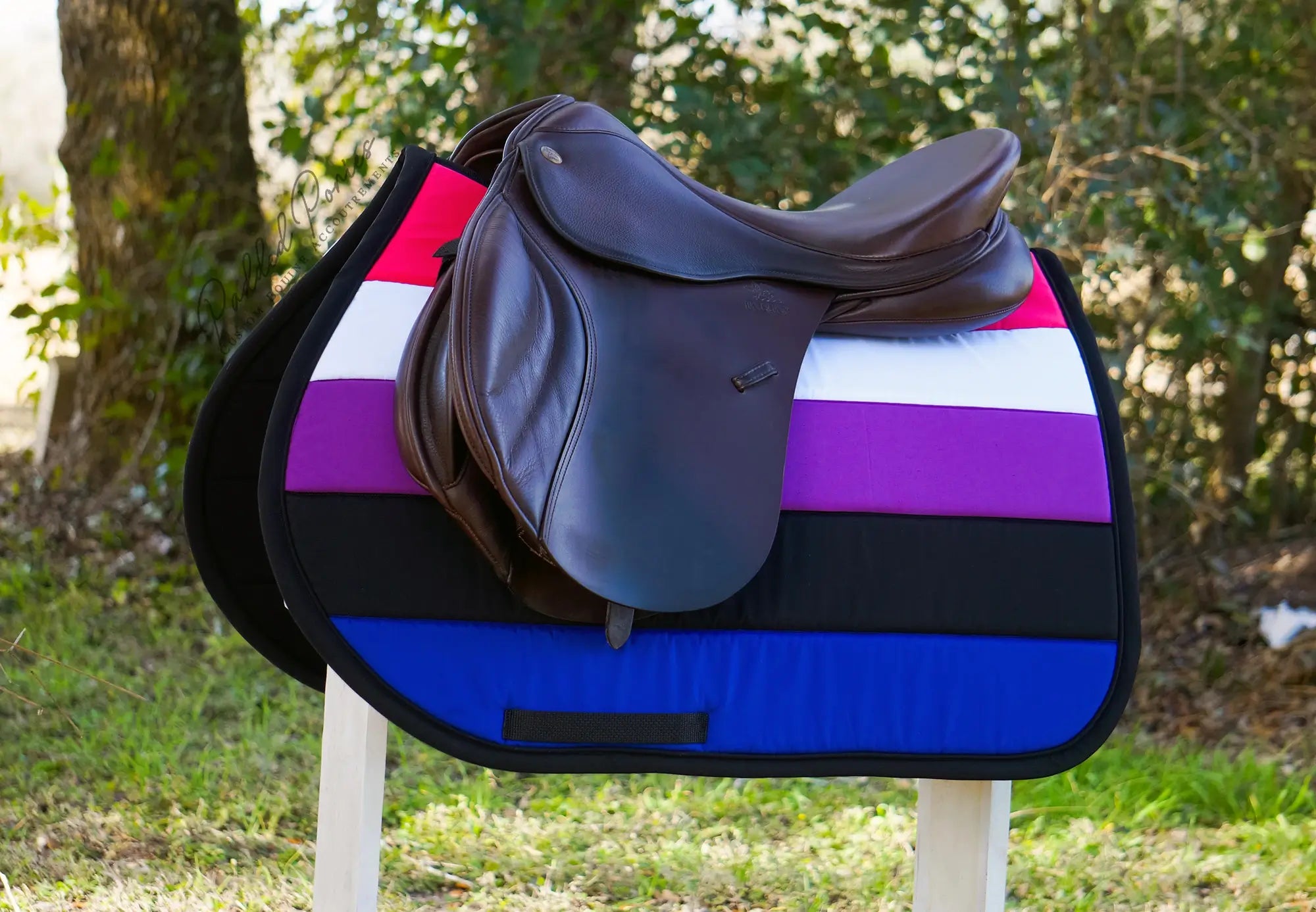 Custom LGBTQ+ Pride Flag Saddle Pad