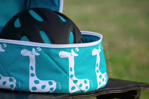 Custom Giraffes Round Helmet Bag
