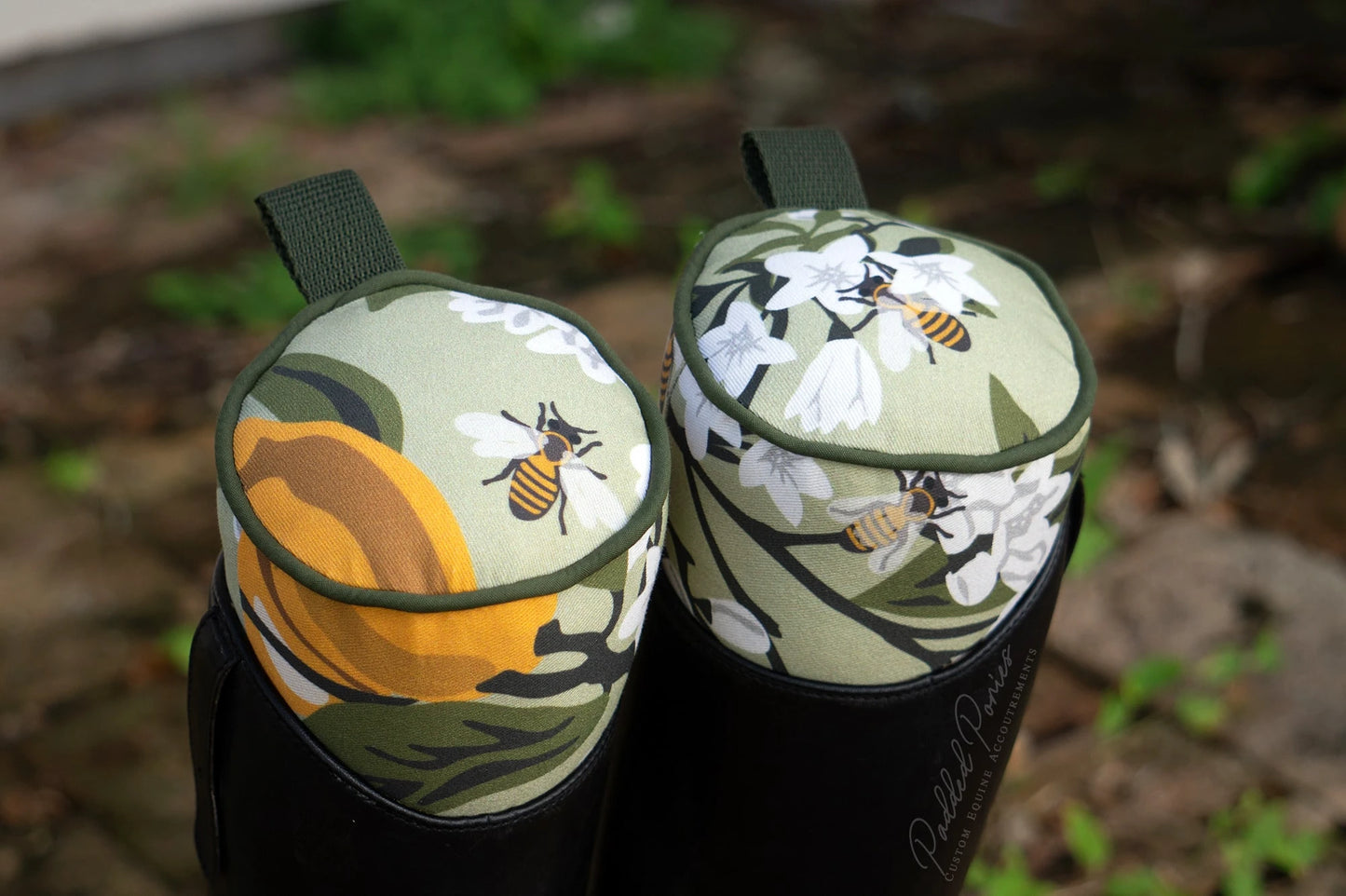 Green Lemons and Bees Floral Boot Tree Stuffers