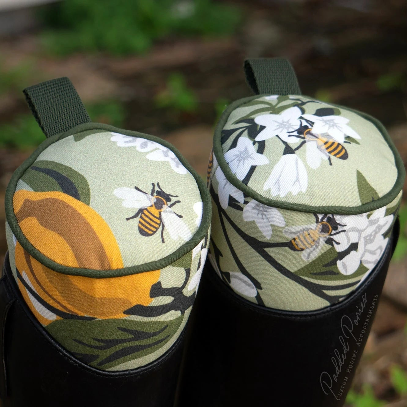 Green Lemons and Bees Floral Boot Tree Stuffers