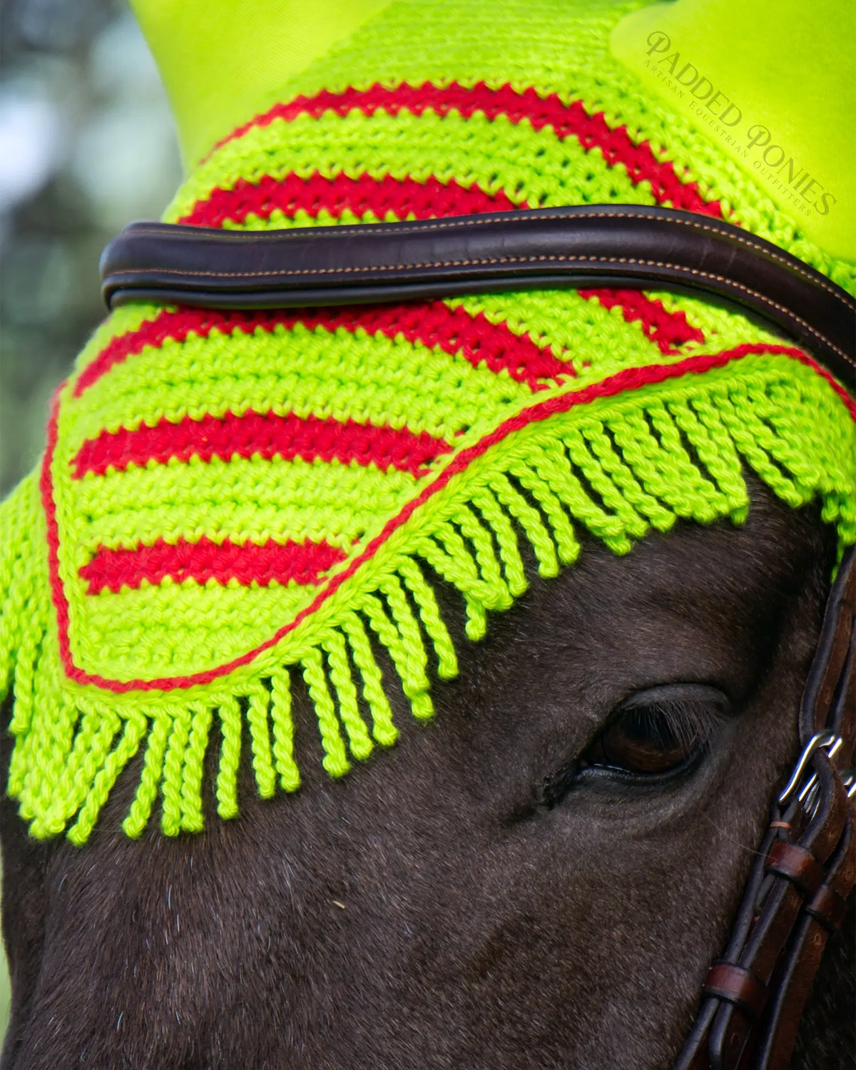 Grinch Lime Green and Red Christmas Stripe Fly Bonnet