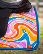 The Groovy Collection Psychedelic Waves Saddle Pad