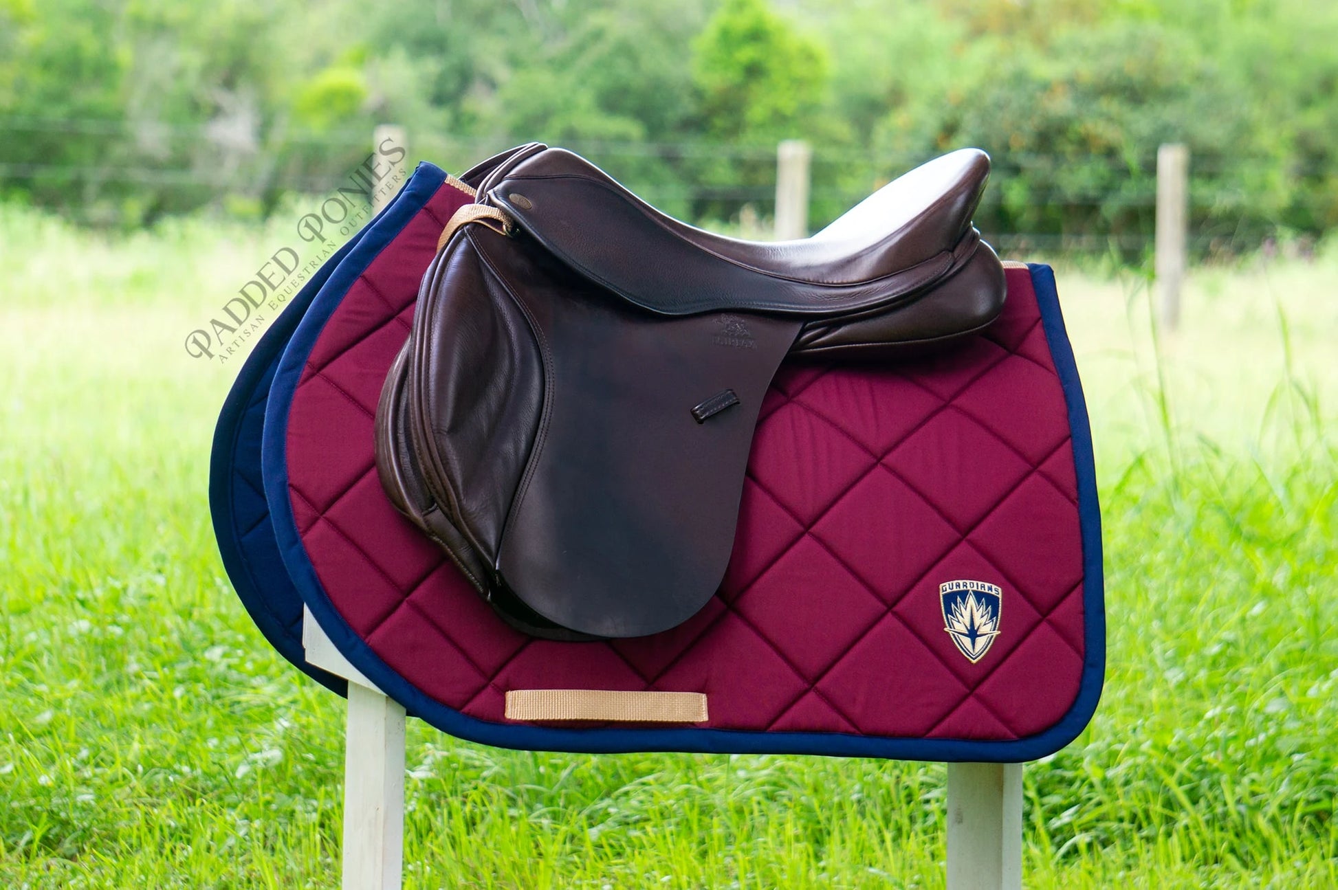 Burgundy and Navy Blue Marvel Guardians of the Galaxy Super Patch All Purpose Saddle Pad