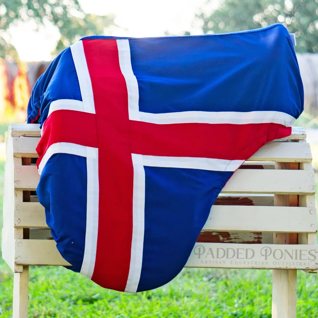 Icelandic Flag Dressage Saddle Cover