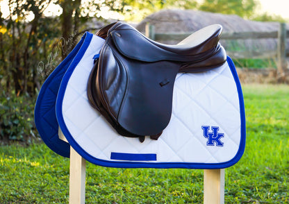 University of Kentucky Patch White and Blue All Purpose Saddle Pad