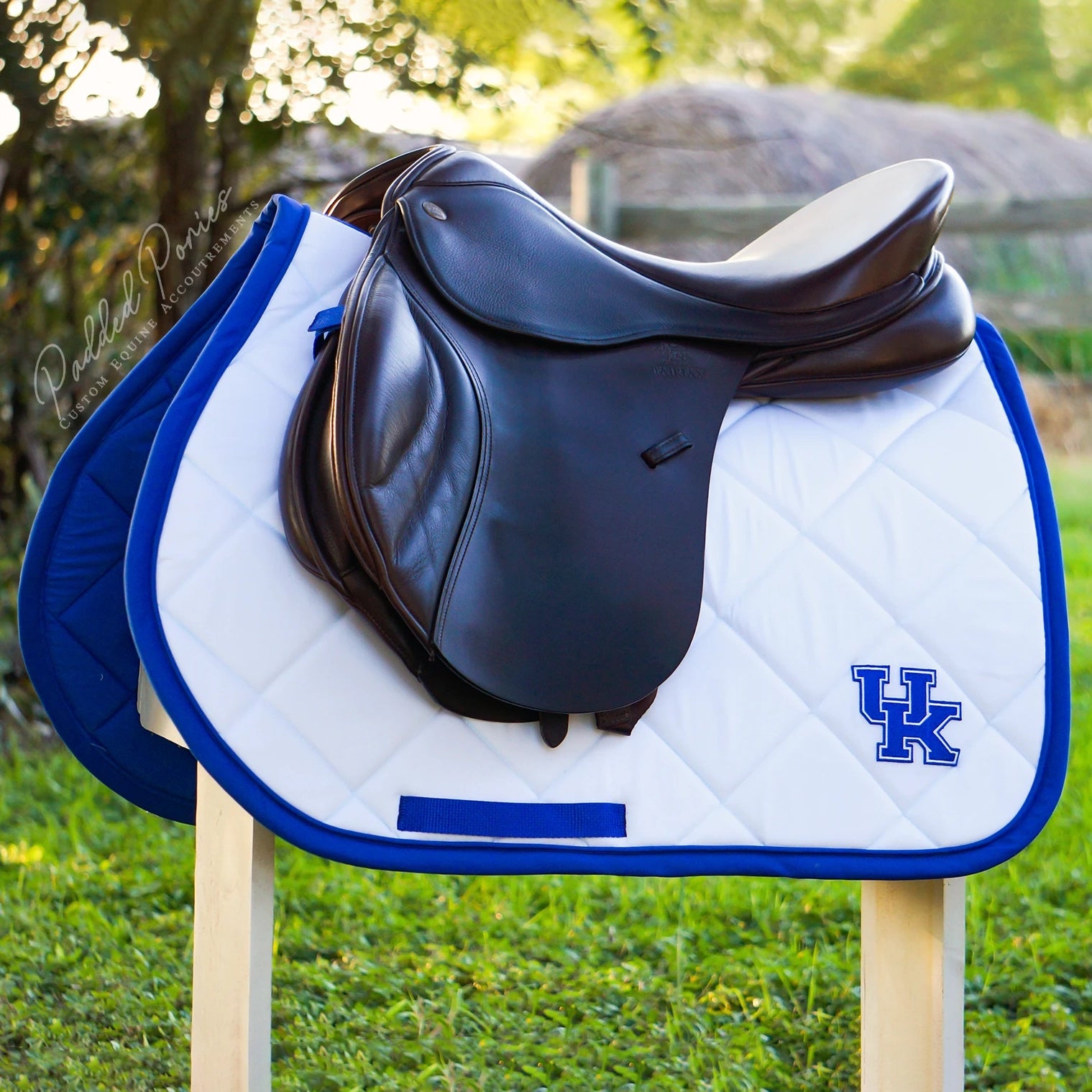 University of Kentucky Wildcats Patch White and Blue All Purpose Saddle Pad