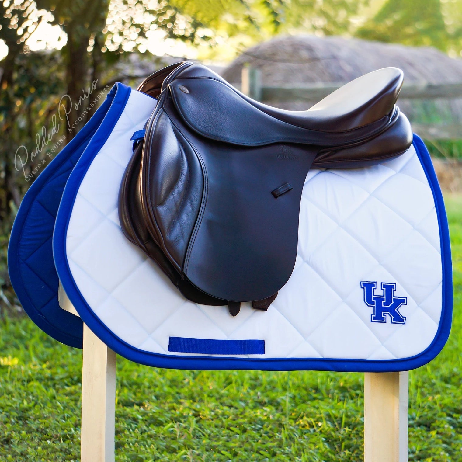 Custom Collegiate Patch Saddle Pad
