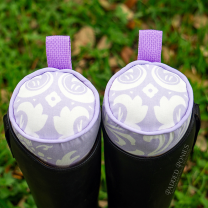 Lavender Damask Floral Boot Tree Stuffers