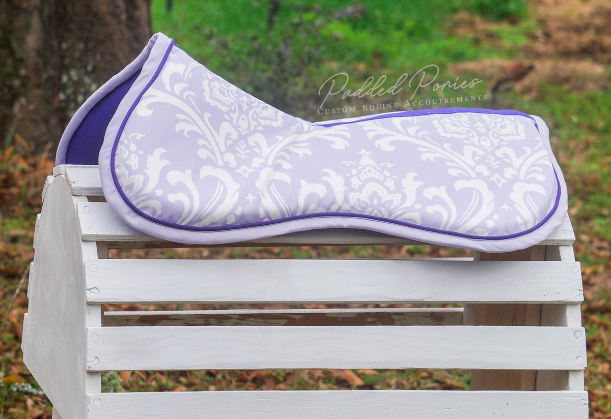 Custom Damask Print Memory Foam Half Pad