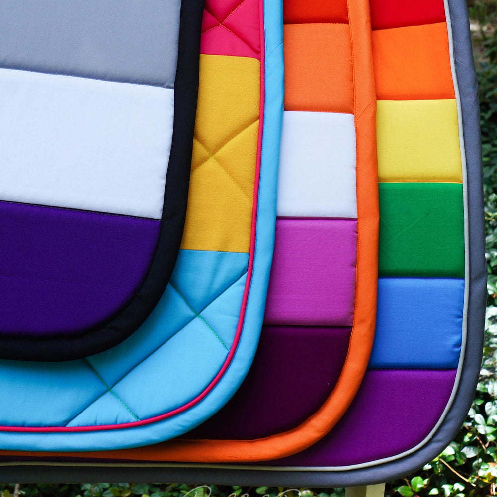 Asexual, Pansexual, Lesbian and Rainbow Pride Flag Saddle Pads