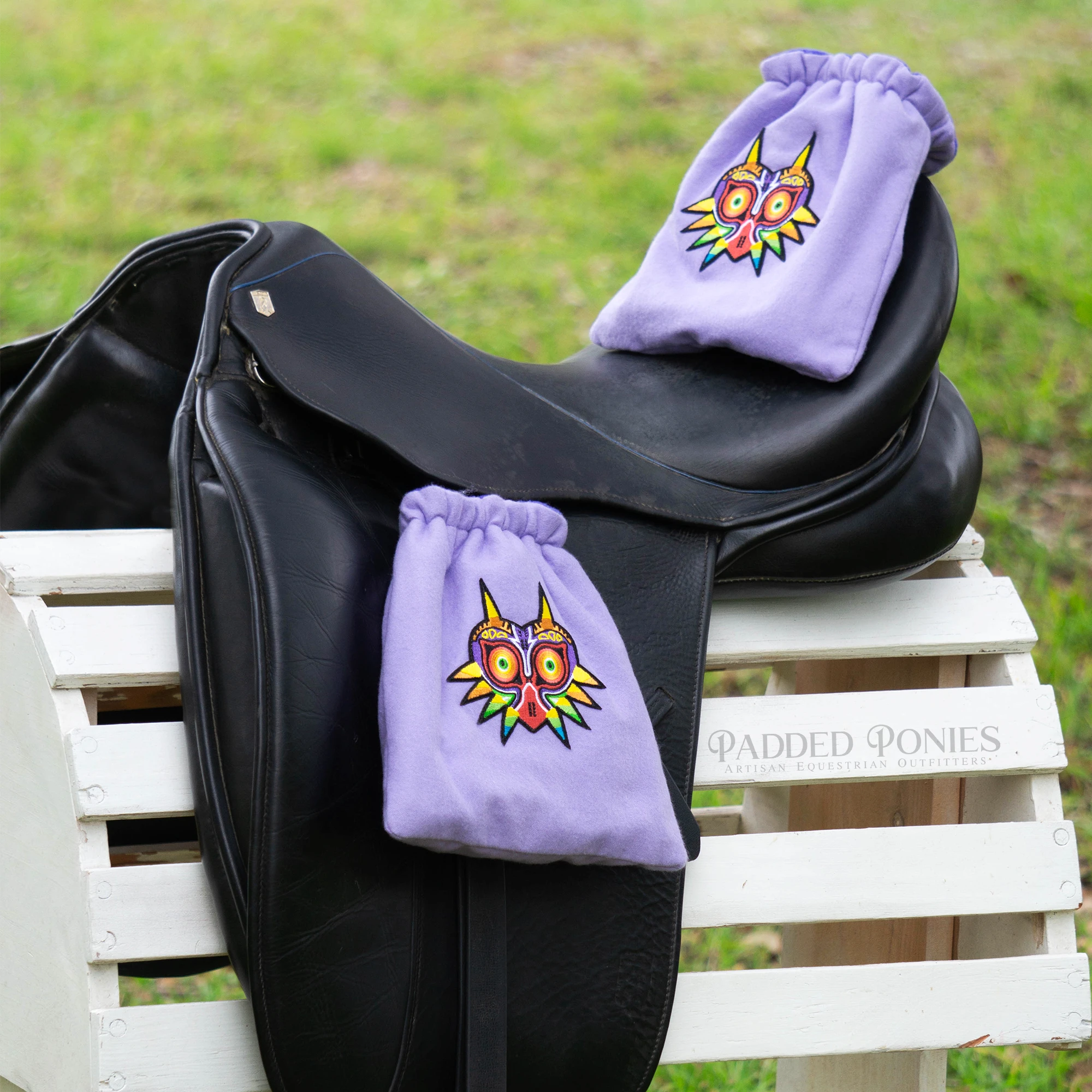Purple Legend of Zelda Majora's Mask  Stirrup Covers