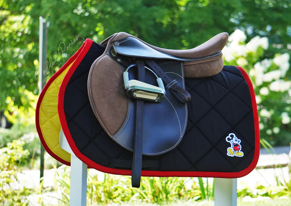 Disney Mickey Mouse Black and Red All Purpose Saddle Pad
