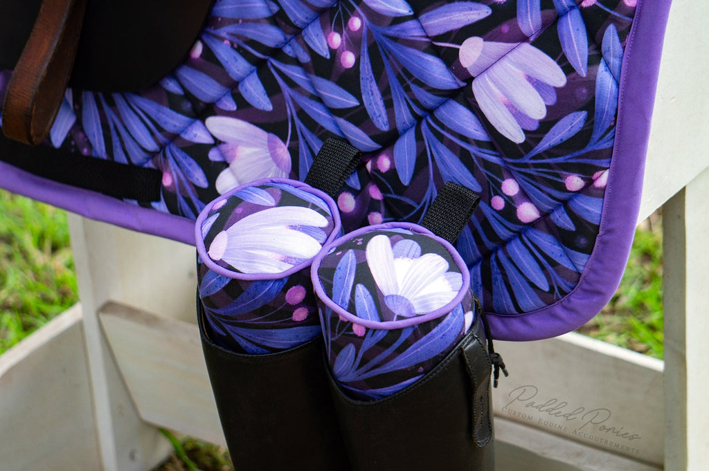Purple Moonflowers Boot Trees- Sample Sale