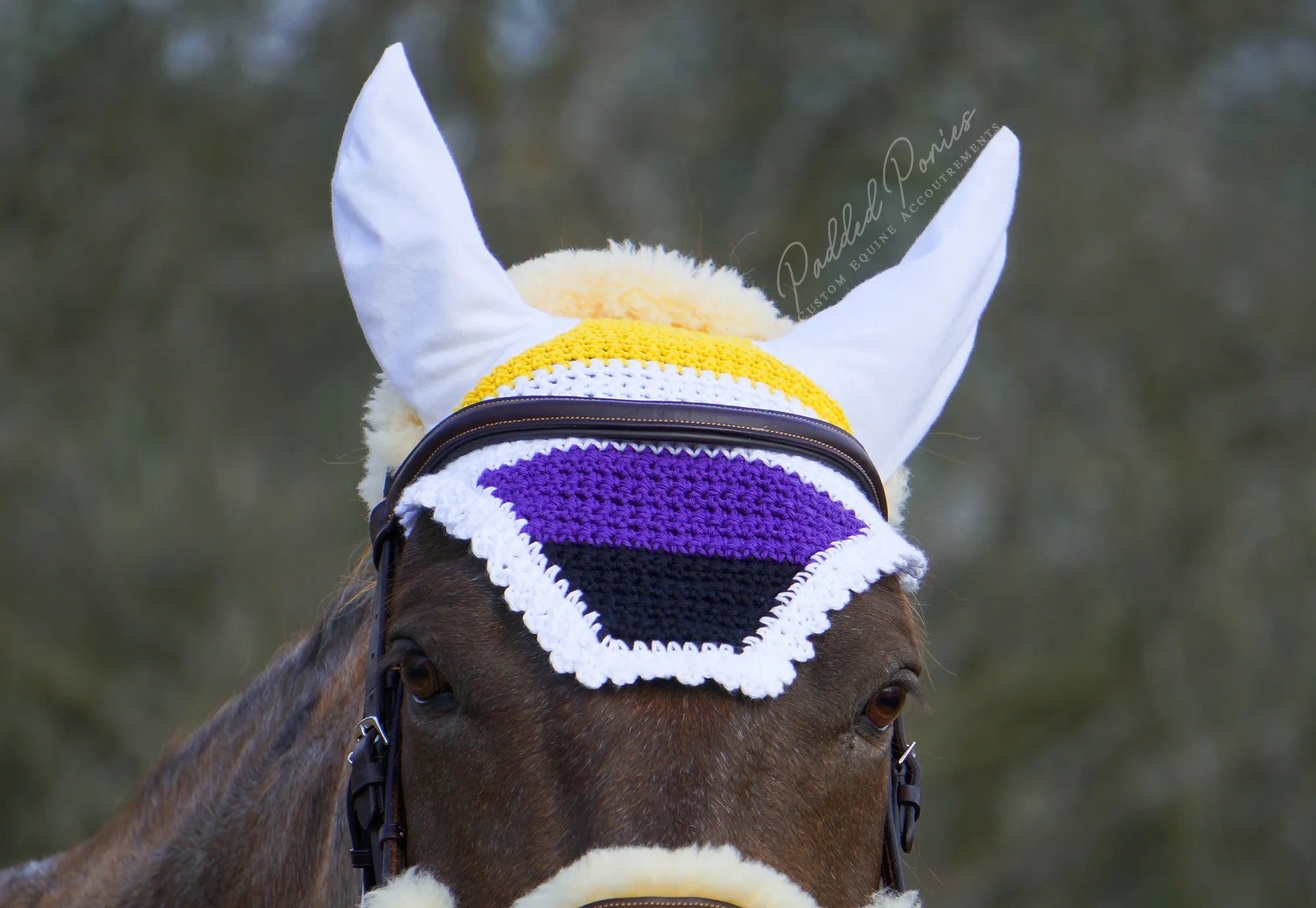 LGBTQ+ Non-Binary Flag Fly Veil Bonnet