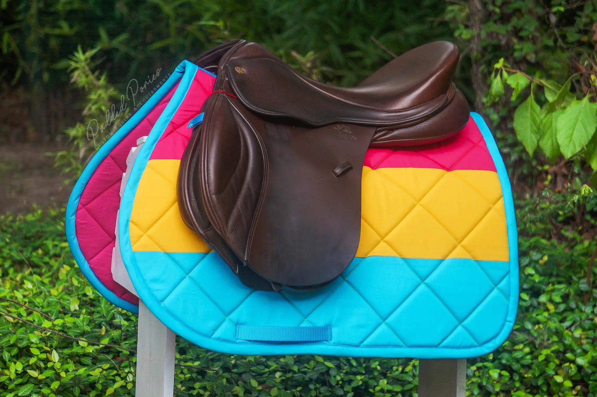Custom LGBTQ+ Pride Flag Saddle Pad