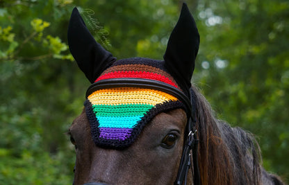 LGBTQ+ People of Color Inclusive Gay Rainbow Flag Fly Veil Bonnet