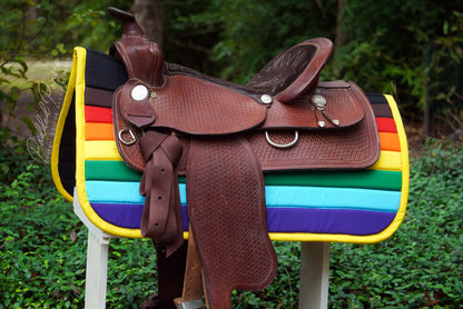 Custom LGBTQ+ Pride Flag Saddle Pad